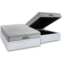 Ver imagem 1 de Cama Box Baú Casal: Colchão Espuma Probel D40 Guarda Costas Premium Hiper Firme Euro Pillow + Base C