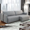 Ver imagem 6 de Sofá Retrátil para Sala de Estar 4 Lugares 260cm Ethan T03 Linho Cinza Urano - Lyam Decor