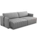 Ver imagem 1 de Sofá Retrátil para Sala de Estar 4 Lugares 260cm Ethan T03 Linho Cinza Urano - Lyam Decor