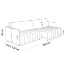 Ver imagem 3 de Sofá Retrátil para Sala de Estar 4 Lugares 260cm Ethan T03 Linho Cinza Urano - Lyam Decor