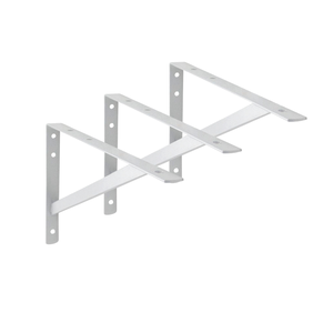 3x Suporte Mão Francesa Reforçada Branca 50cm