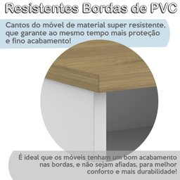 Escrivaninha em L Retrô para Escritório Gold com Gaveteiro 2 Gavetas  - 14
