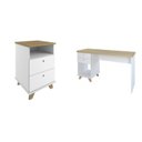 Ver imagem 2 de Conjunto Retrô 2 Peças Escrivaninha Sky com Gaveteiro Day