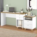 Ver imagem 1 de Conjunto Retrô 2 Peças Escrivaninha Sky com Gaveteiro Day