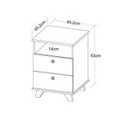 Ver imagem 5 de Conjunto Retrô 2 Peças Escrivaninha Sky com Gaveteiro Day