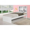 Ver imagem 2 de Cama Solteiro com Cabeceira Cidade Paris MDF-MDP Branco Casah 96cm