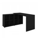 Ver mais imagens de Escrivaninha Mesa Escritório em L 8 Nichos com Gaveteiro 4 Gavetas