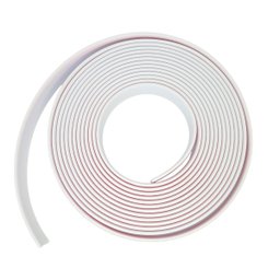 Veda Porta Fresta Vão Adesivo Pvc Flexivel Maleavel 1,00mt:branco - 2