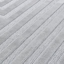 Tapete para Sala Grande 2,50x3,50m Chevron Capadócia Moderno Macio Barra Dobrada Cinza 338 - Coleção - 2