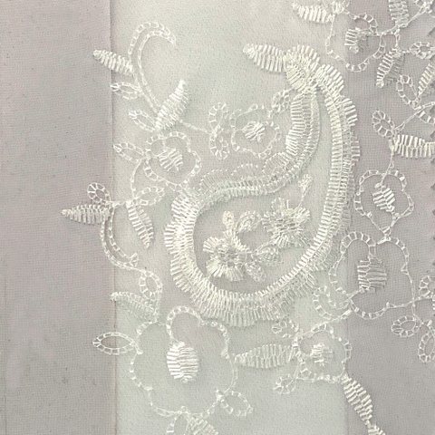 Cortina Voil Bordado com Forro 100% Blackout 5,40 M X 2,70 M Vitti Ambientes Marfim