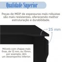 Ver imagem 7 de Escrivaninha Mesa Escritório com Regulagem de Altura e Gaveteiro 3 Gavetas Preto Artany