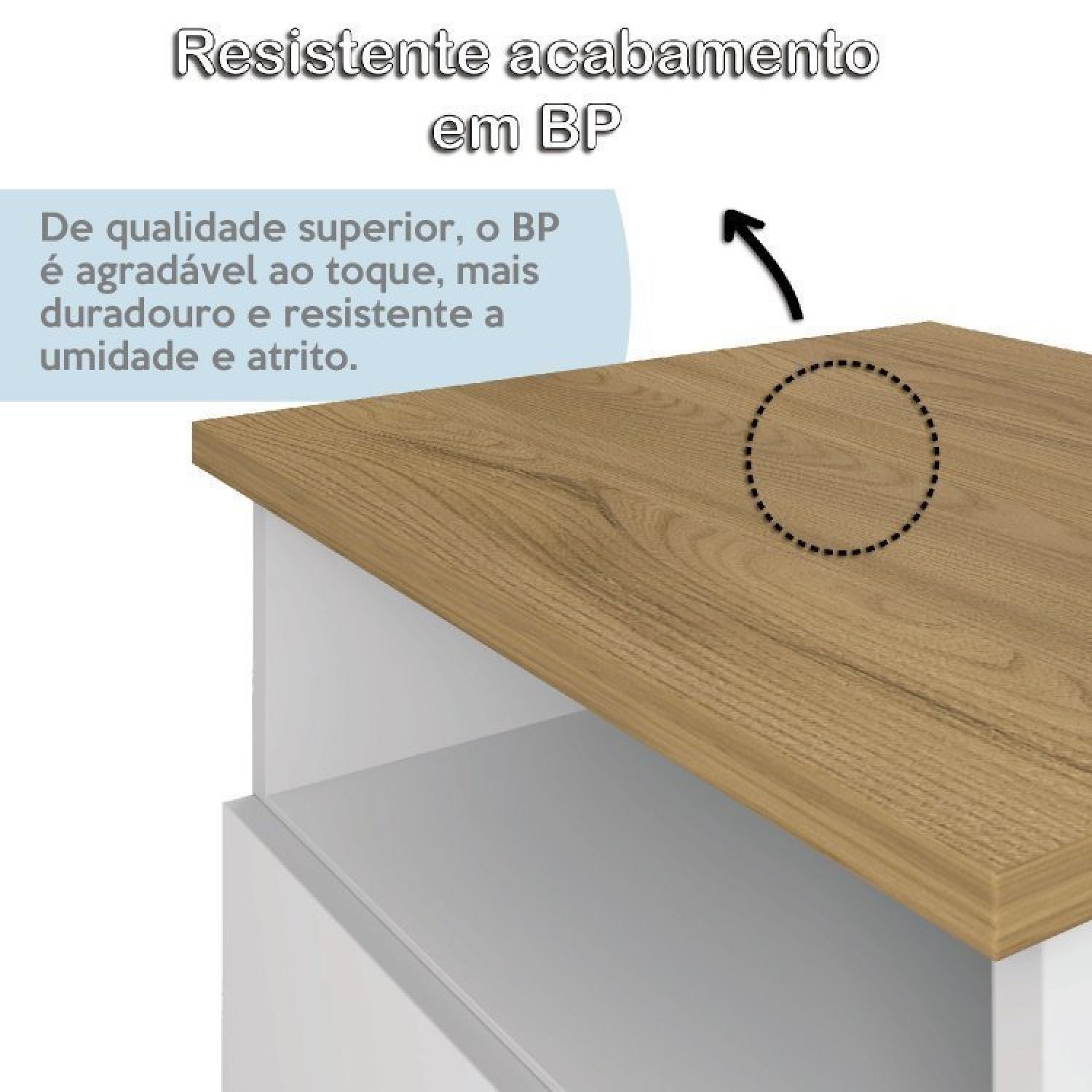 Escrivaninha Cavalete 135cm e Gaveteiro 2 Gavetas 1 Nicho  Olmo com Branco - 15