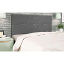 Ver imagem 4 de Cabeceira Cama Box Casal 140cm Camboriú Suede Cinza E-frame