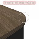 Ver mais imagens de Escrivaninha Mesa Escritório em L Diretor Tamburato com 4 Gavetas 180cm Marrom/Charuto/Preto Artany