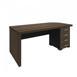 Mesa para Escritório em L Diretor Tamburato com 4 Gavetas  - 14