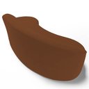 Ver imagem 6 de Sofá Living 3 Lugares 230cm Braço Esquerdo Mozart D06 Veludo Telha - Mpozenato