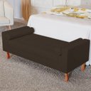 Ver imagem 2 de Recamier Baú Félix Solteiro 160 Cm Corano - Adj Decor - Marrom