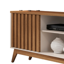 Ver imagem 6 de Conjunto Sala de Estar com Rack Ripado Malbec Wood e Buffet Eros Off White/freijo Giga Móveis