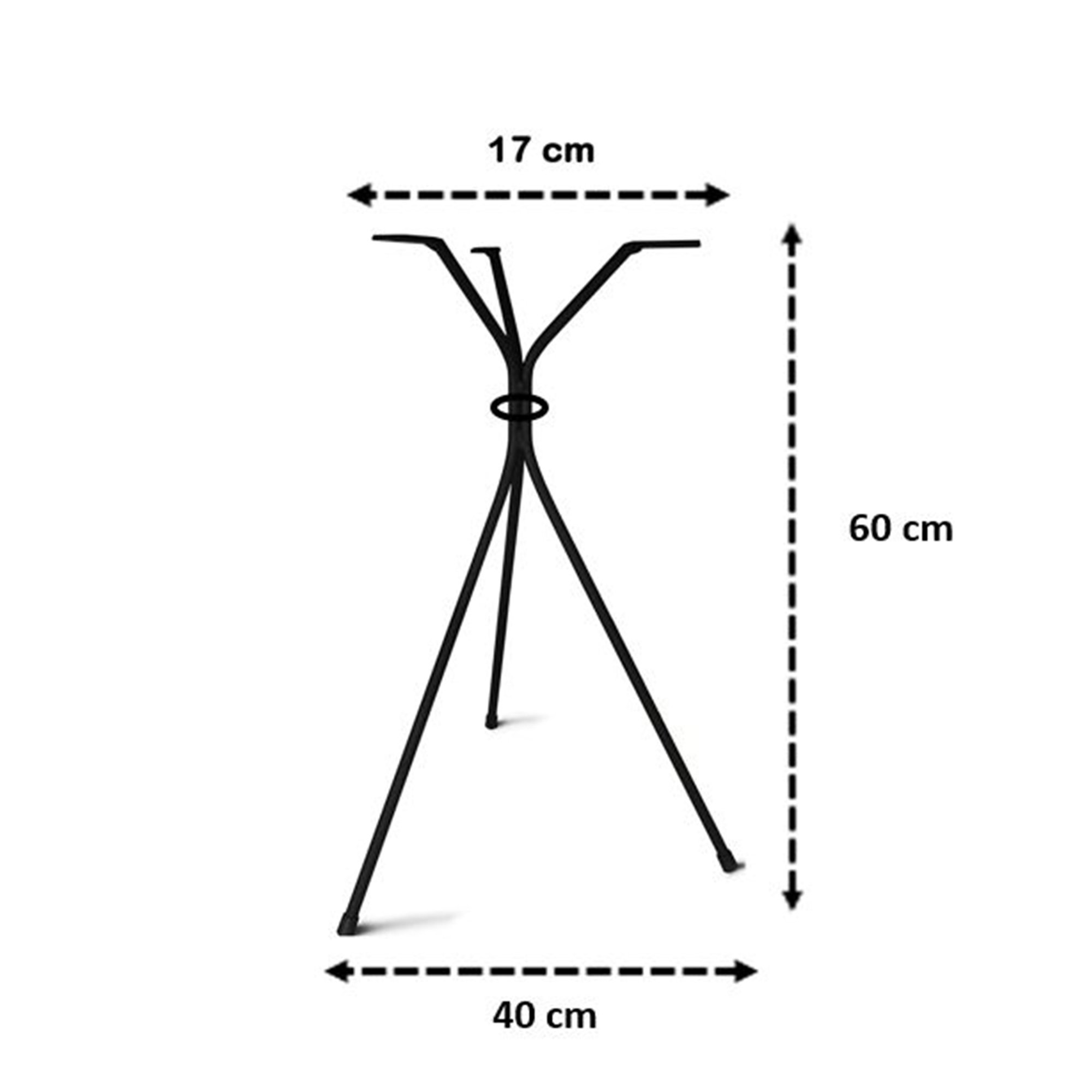 Pé Mesinha Aço Tripé Mesa Lateral 60cm Apoio Sala Bistrô - 4