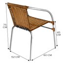 Ver imagem 4 de Conjunto Pool Mesa e 4 Cadeiras Alumínio Fibra Área Gourmet Acesse Móveis