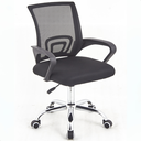 Ver imagem 1 de Cadeira Diretor Escritório Giratória Cor Preto Barata Mesh