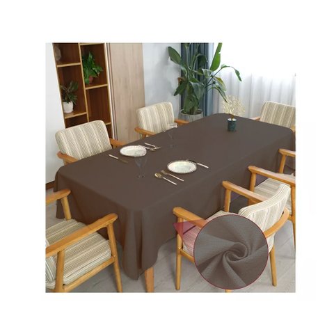 Toalha de Mesa 10 Lugares Retangular Rústico 3,00m Tabaco
