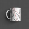 Linhas abstratas - Caneca de qualidade premium É DeCoração Caneca Premium - 325mL - 1