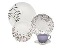 Ver imagem 1 de Aparelho de Jantar Oxford 20 Peças Unni Lilac Branco/Lilás