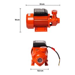 Bomba Foxlux Fx-bp1 Laranja 110v/220v 60 Hz 1 Cv Monofásica - 2
