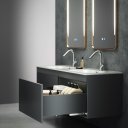 Ver imagem 2 de Gaveta Metálica Alta Higold Slim Serie N 167x500mm 40kg Cinza Soft Close 01 Kit