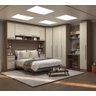 Guarda Roupa Dormitório Modulado Master Casal Queen 1,58 m Canto c/ Mesa Escrivaninha e Nicho - Luci - 1