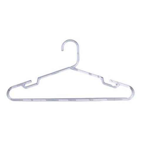 Kit 50 Cabides Adulto Cristal Transparente Reforçado Cavas