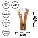 Ver imagem 3 de Abajur de Mesa em MDF - Cor: Marrom
