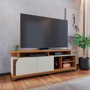 Ver mais imagens de Rack Bancada Tv 75 Pol 180 Cm Jurere Freijo Off White Matte Colibri