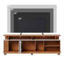 Ver imagem 5 de Rack Bancada Tv 75 Pol 180 Cm Jurere Freijo Off White Matte Colibri