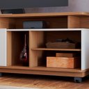 Ver imagem 6 de Rack Bancada Tv 75 Pol 180 Cm Jurere Freijo Off White Matte Colibri