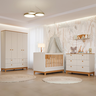 Quarto Bebê Completo Berço Americano Cômoda Guarda Roupas - 1