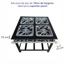 Ver imagem 2 de Fogão Profissional Industrial 4 Bocas com Grelhas de 30x30 para Panelas Grandes Sebem