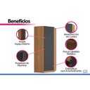 Ver imagem 5 de Guarda Roupa Modulado Closet Canto Liga Kappesberg Grafite