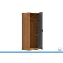 Ver imagem 4 de Guarda Roupa Modulado Closet Canto Liga Kappesberg Grafite