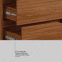 Ver imagem 6 de Guarda Roupa Casal 4 Portas com Espelho e 4 Gavetas Estônia - Nogueira/nude Prime Tx