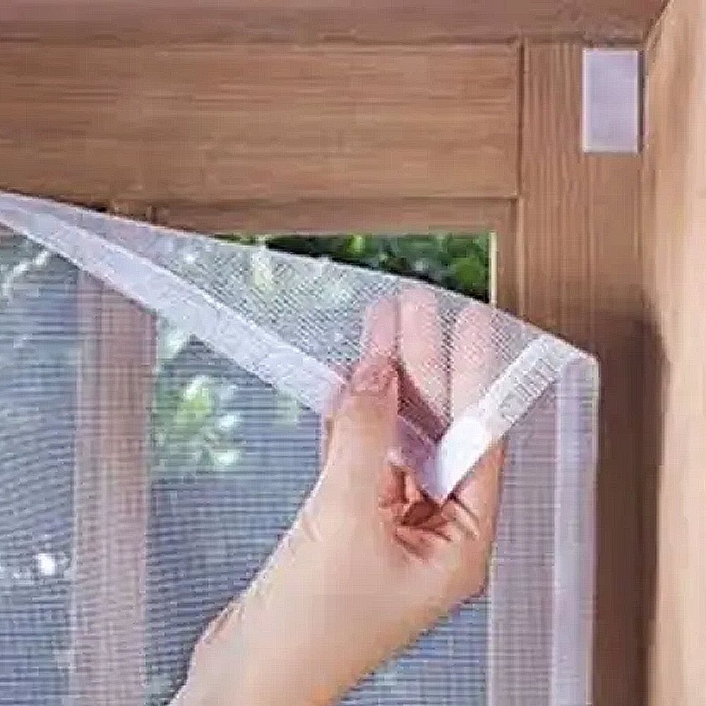Tela Mosquiteiro em Poliéster Branco com Velcro 80 cm x 1,20 m - 5