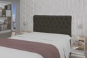 Ver imagem 3 de Cabeceira Viena Plus Casal 1400mm Veludo Adar Marrom - Simbal