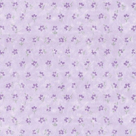 Papel de Parede Bobinex 8068 Vinilizado - Flores Lilás (rolo 10m X 52cm)