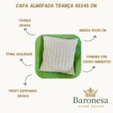 Ver mais imagens de Capa de Almofada Tricot 45x45 Capa Almofada Decorativa Natal Verde