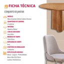 Ver imagem 6 de Sala de Jantar Mesa Selene Tampo 135cm Laminado com 4 Cadeiras Vicenza Moderna Mobilia