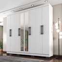 Ver imagem 2 de Guarda Roupa Casal B2348 Branco com Espelho – Araplac