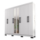 Ver imagem 1 de Guarda Roupa Casal B2348 Branco com Espelho – Araplac