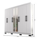 Ver imagem 3 de Guarda Roupa Casal B2348 Branco com Espelho – Araplac