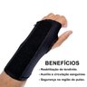 Munhequeira Para Punho Kanxa Com Tala Pulso Ajustável Neoprene Esportes Poliamida 1280 Neoprene 1280 - 2